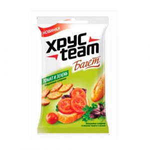 Сухарики Хрустим багер томат зелень 60 г