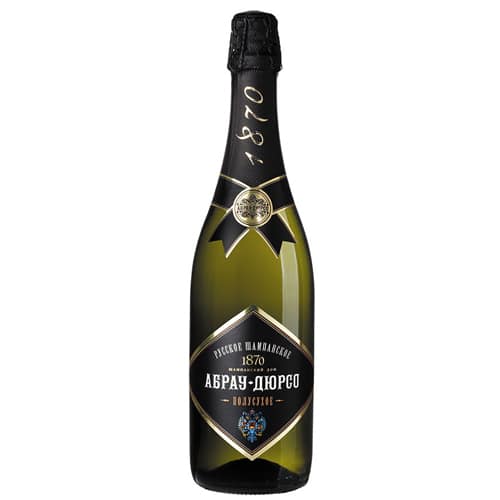 Шампанское Абрау-Дюрсо белое полусухое 0.75 л