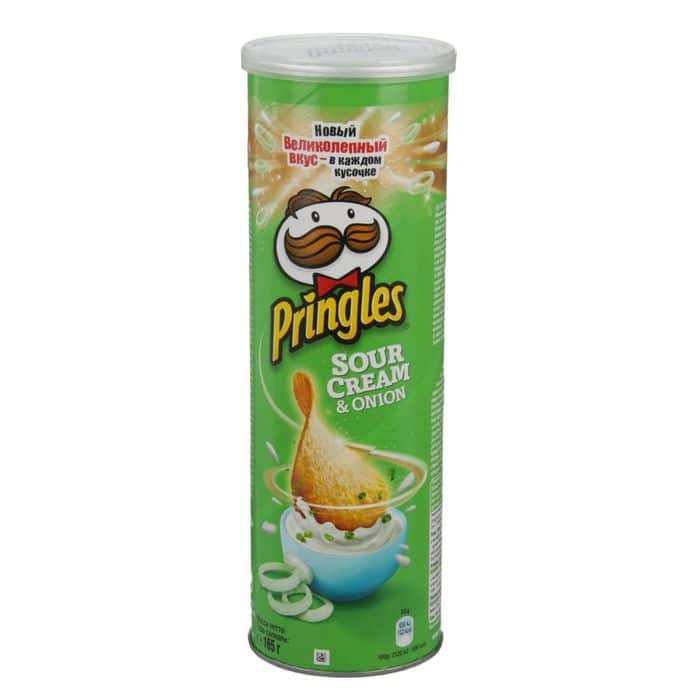Чипсы Pringles сметана-лук 165 г большая